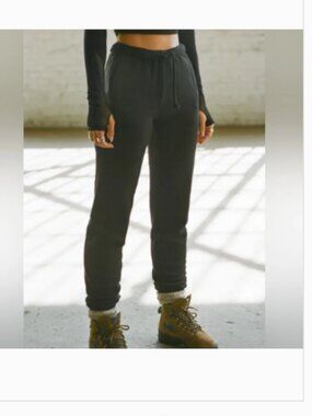 Joah Brown Empire Joggers Black Terry Sweatpants   Sz S/M